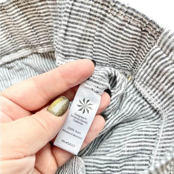 Athleta Pinstripe Linen Pants - Picture 6 of 7